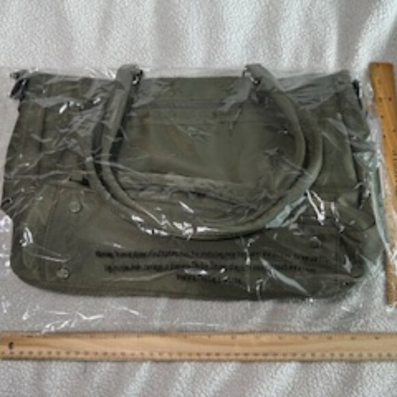 IHKWIP Traverse East/West Medium Tote with Crossbody Strap (Military Olive) BNWT - Picture 4 of 7
